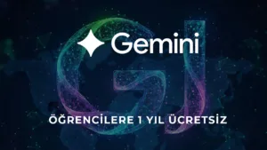 1 yil ucretsiz gemini